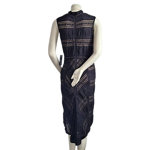 VENUS Sleeveless Black Fishtail Lace Dress Size 16 - Picture 6 of 14